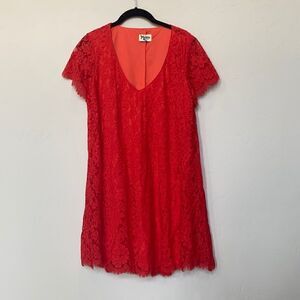 Show Me Your Mumu Red Lace Babydoll Dress